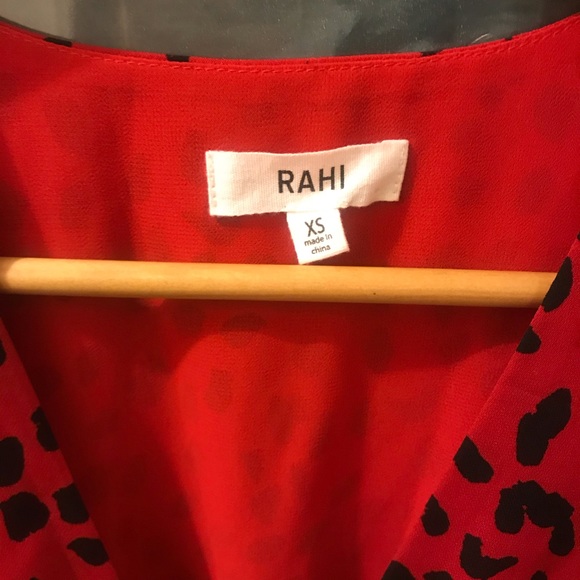 NWOT Rahi XS Red Leopard Scarlett Dress X Small - Picture 9 of 11